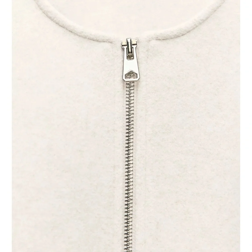 Zara Soft Bomber Jacket with Elastic waist - New - Picture 10 of 17